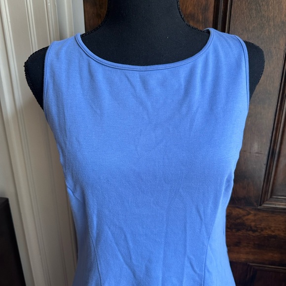 New York & Company Blue Sheath Cotton Dress - Picture 3 of 7